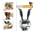 thumbnail image 2 of Jinsinto Manual Black Pepper Mill,2 Pieces Salt and Pepper Mill Set, Ball Shaped Black Rabbit Ears Design, 2 of 5
