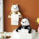 thumbnail image 4 of 1 Set Toilet Tissue Holder Wall Mounted Self Adhesive Resin Hanging Panda Pattern Roll Paper Dispenser Rack for Home, 4 of 5