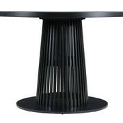 Beautiful by Drew Round Dining Table, Rich Black Finish