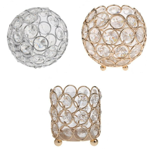 Candelabros De Cristal De 3 Piezas, Centros De Mesa Para Banquetes En Casa