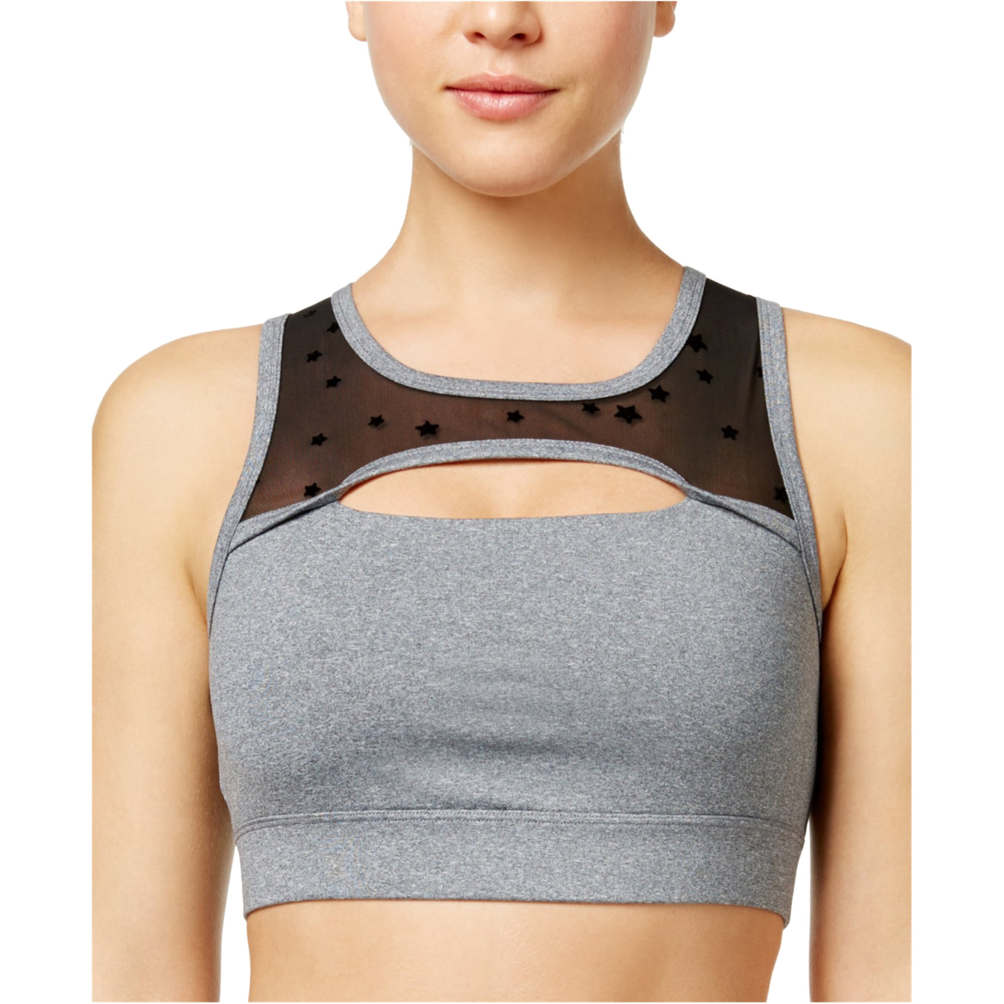 The Warm Up by Jessica Simpson Womens Elastic Sports Bra 