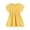 Yellow, variant on uikmnh Girls Casual Summer Swing Dress Batwing Loose Fit Ruffle Play Wear Size:12-18 Months