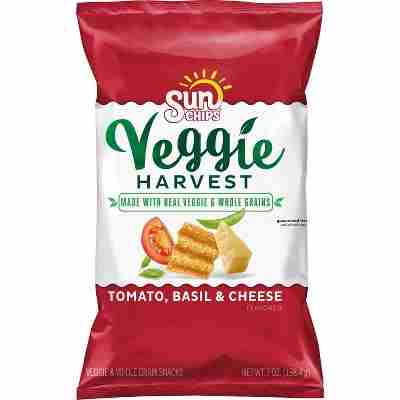 SunChips Veggie Harvest Tomato-Basil And Cheese Whole Grain Chips -