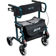 Diamond Deluxe Aluminum Transport Wheelchair / Rollator-Color:Marine Blue