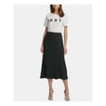 thumbnail image 3 of DKNY Womens Black Textured Maxi A-Line Skirt XS, 3 of 4