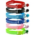 thumbnail image 6 of Dog Collar with Bell,1/2-Pack Basic & Bone Cat Collars with Bells Small Puppy Collar Girl for XXS Xs Small Tiny Pet Dogs Female Kitten Girls Animal, Neck 7-12 Inch, 6 of 6