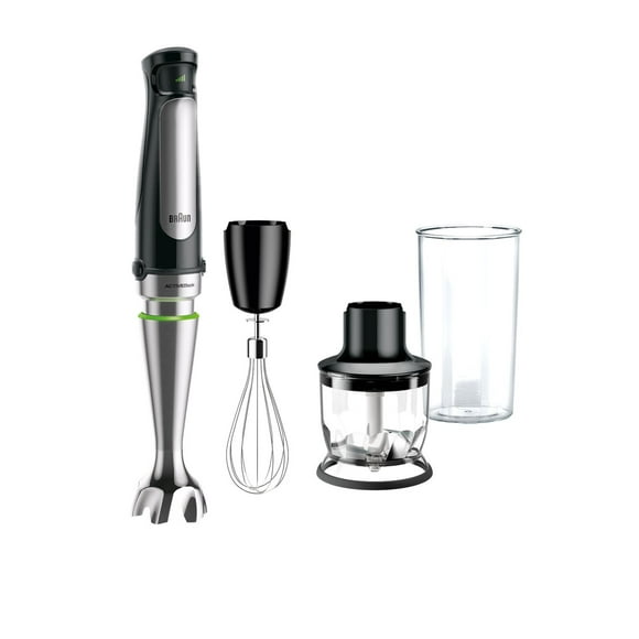 Mélangeur à main MultiQuick de Braun + Hachoir de 1.5 tasse, fouet et gobelet