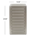 thumbnail image 4 of Eden Outdoor 4-Piece Dark Grey Wicker Patio Conversation Sets with Aluminum C-Shaped Tables, 4 of 9