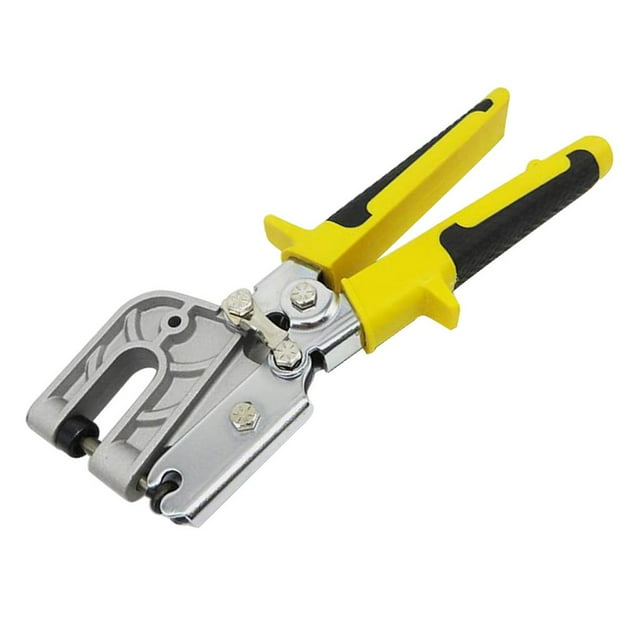 Espárragos De Mango Crimper Marco De Metal Punzón Crimper Drywall Partición Sección Amarillo Macarena Engarzadora de bloqueo de perforación