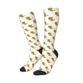 thumbnail image 2 of Bingfone Compression Socks for Women and Men Long Socks for Running Athletic Cycling Nurse-Leopard Print, 2 of 8