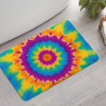 thumbnail image 2 of Colorful Tie Dye Star Pattern Bathroom Rugs Mat,Non Slip Microfiber Bathroom Rug,Rubber Backing,Soft Bathroom Mats for Bathroom Floor,Tub and Shower,17x27in(43x68cm), 2 of 5