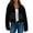 Black, variant on Kukoosong Women's Corduroy Sherpa Jacket, Fashion Cropped Casual Fleece Jacket, Long Sleeve Button Down Winter Warm Coat with Pockets