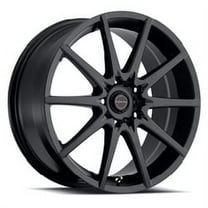 1 X Focal 428SB F-04 17X7.5 5X100 / 5X4.50 72.62 Hub  42 Offset Black Wheel Rim