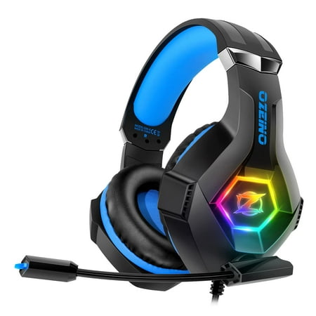 Ozeino Gaming Headset for PS4 PS5 Xbox One PC Surround Sound with Microphone