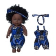 thumbnail image 1 of Baby Toy HUOGUO, piel negra, pelo rizado, negro africano, 30 cm, 1 of 3