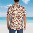 thumbnail image 4 of Susaid Cooking Bbq Print Short Sleeve Shirts Button Down Casual Shirts Summer Beach Aloha Button Down Short Sleeve for Men ,XX-Large, 4 of 7