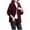 Wine, variant on Sexlip Women's Corduroy Jacket with Hood Long Sleeve Shacket Button Down Casual Coats Tops Fall Winter Outerwear with Pockets Red XS