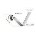 thumbnail image 2 of Unique Bargains 10pcs Single Button Kayak Paddle Snap Spring Clip 64mmx9.3mm V Shaped Hollow Lift Telescopic Locking Pole Clips, 2 of 5