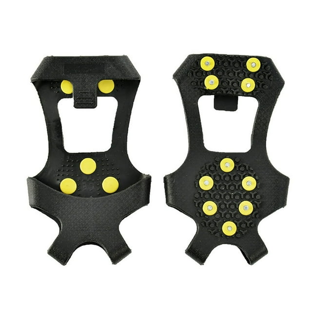 1 Paire de Crampons Antidérapants pour Bottes d'Hiver, Crampons à Neige, Crampons à Glace