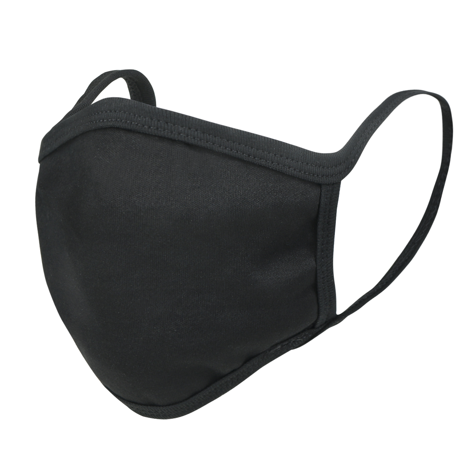 ililily Black Cotton Washable Reusable Pocket Face Mask