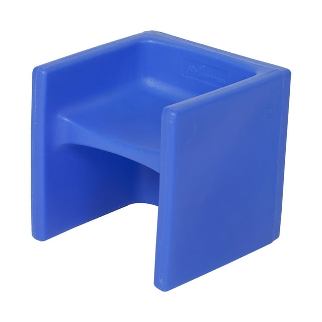Children's Factory Chaise Cube pour Enfants Intérieur Extérieur pour Salle de Classe, Bleu