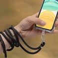 thumbnail image 4 of Cell Phone Lanyard, Adjustable Nylon Neck Phone Strap Detachable Phone Tether Safety Strap Durable Patches for iPhone/Samsung/Google/Oneplus/All Smartphone, 4 of 5