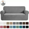 thumbnail image 4 of CHOK 2024 2-Piece Set Slipcover Sofa & Loveseat Cover Protector 4-Way Stretch Elastic - 96” x 74” Navy, 4 of 5