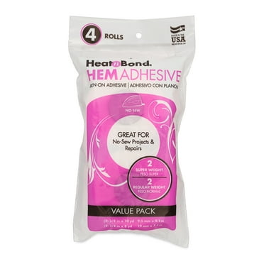 HeatnBond Hem Iron-On Adhesive Tape Value Pack-4 Rolls