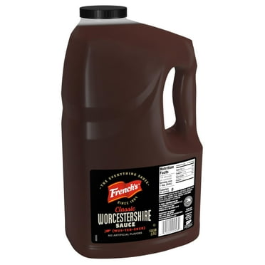 French,S Worcestershire Sauce, 1 Gal - One Gallon Container Of Gluten-Free Worcestershire Sauce, Perfect As Meat Tenderizer, Marinades, Sauces And More