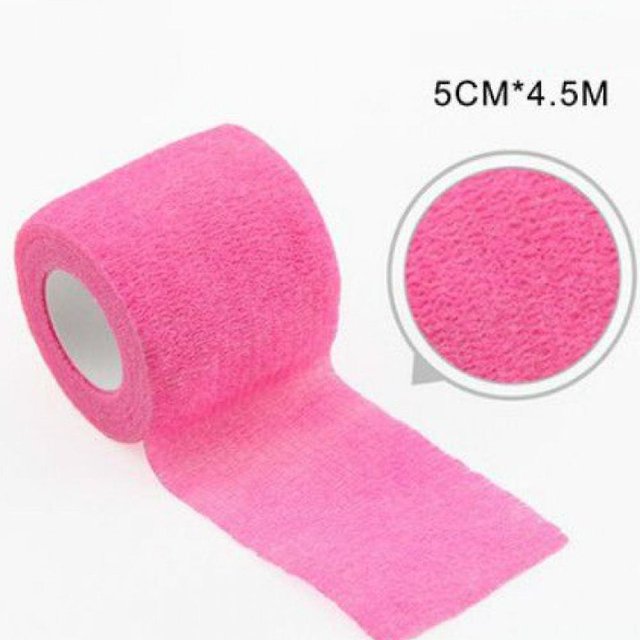 15 rollos de vendajes elásticos autoadhesivos (rosa neón), vendaje autoadhesivo de 2 pulgadas, cinta de vendaje autoadhesiva para hinchazón de tobillo y muñeca, esguinces