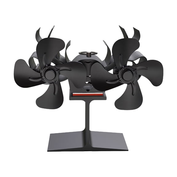 Quiet Operate Heat Powered Stove Fan for Wood Burners Efficient Heat Distribution