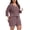 02-Wine Red, variant on Womens Plus Size Pajama Sets 2 Piece Summer 3/4 Sleeve Tops Shorts with Pockets for Lounge Sleepwear L-4XL
