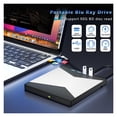 thumbnail image 4 of External Blu Ray Drive 4K Bluray Player for Laptop USB 3.0 /CD/DVD RW Reader Burner, 4 of 6