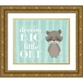 thumbnail image 1 of Robinson, Tamara 32x26 Gold Ornate Wood Framed with Double Matting Museum Art Print Titled - Dream Big Raccoon, 1 of 4