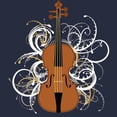 thumbnail image 3 of CafePress - Violin Swirls (For Dark Colours) Sweatshirt - Kids Sweatshirt, Youth Crew Neck Sweatshirt, 3 of 4