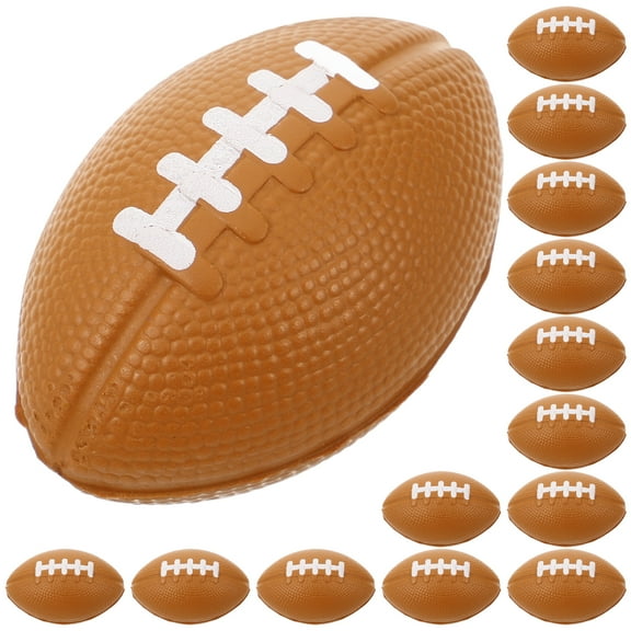 10 Pcs Spray Paint Football Toys Basketball Mini Filler Candy Bag Brown