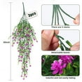 thumbnail image 3 of 3/6PCS Artificial Hanging Flowers for Outdoors, Artificial Flowers Spring Summer Decor Fake Hanging Plants UV Resistant Faux Plastic Greenery Hanging Flowers for Outside Gardens Porch Wall Home Indoor, 3 of 9