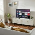 thumbnail image 3 of Mod-Arte Linear Solid Wood 68" TV Stand for TVs up to 78" in White finish, 3 of 13