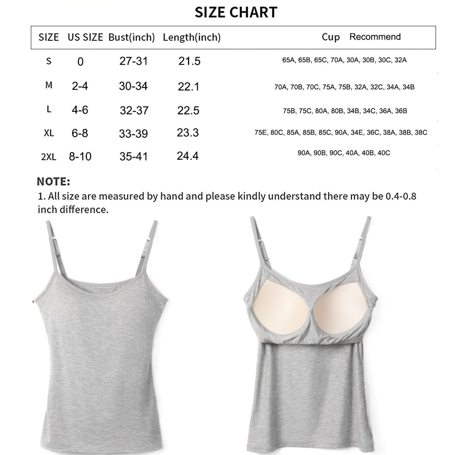 Comfort & Co by Claudel The Basic Tank Top With Built-in Shelf Bra