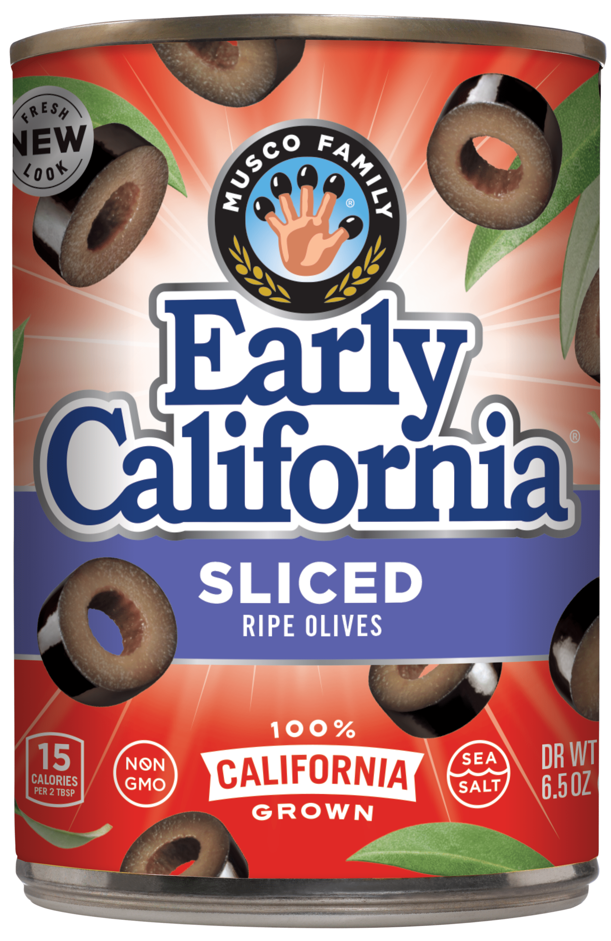 (4 pack) Early California Sliced BlackRipe Olives, 6.5 oz Can. No Artificial Colors. Major Allergens Not Contained. Gluten Free.