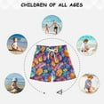 thumbnail image 6 of FORMRS Boys Swim Trunks Quick Dry Mesh Liner Boardshorts Sizes XS-XL, Colorful Leaves, 6 of 7