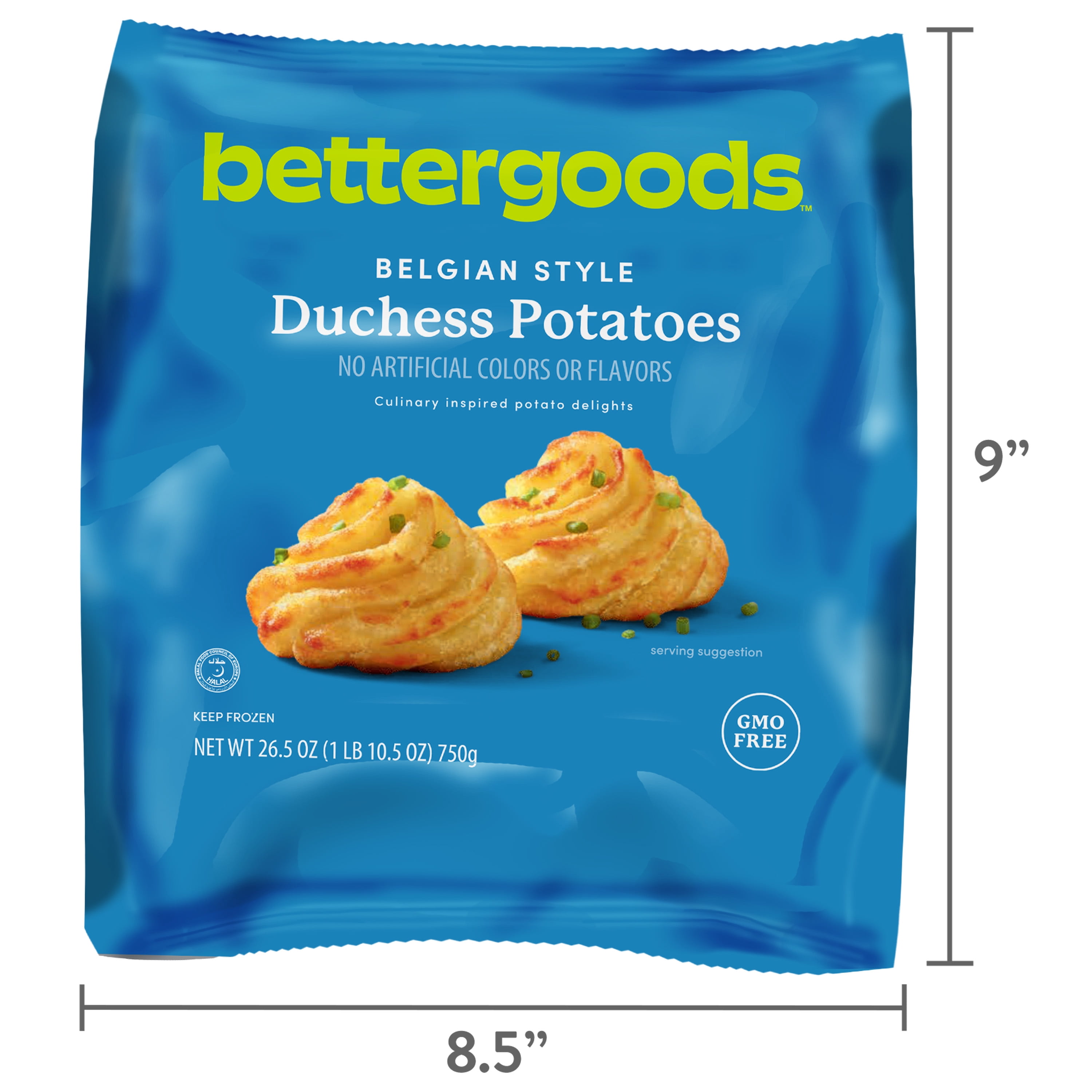 bettergoods Belgian Style Duchess Potatoes, 26.5 oz (Frozen)