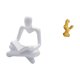 thumbnail image 5 of Estatua de pensador abstracto creativo, estatuilla, escultura artesanal para sala de estar, decoración Feng Shui, decoraciones para el hogar, escultur, 5 of 8