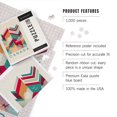 thumbnail image 5 of Lantern Press 1000 Piece Jigsaw Puzzle, Canada, Geometric Line Art, 5 of 5