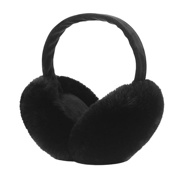 TELOLY Foldable Winter Ear Muffs Faux Plush Warm Earmuffs Cute Foldable Outdoor Ear Warmers For Women Girls