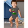 thumbnail image 2 of Smartprints Infants Graphic Tee - Green Caterpillar On Leaf - Regular Fit 100% Cotton, 2 of 4