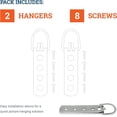 thumbnail image 7 of Picture Hang Solutions 4-Hole D-ring Steel Strap Hanger for Wood Frames 200-lb Capacity 2 Pieces per Pack, 7 of 7