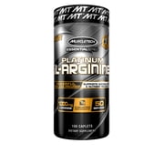 MuscleTech L-Arginine Supplement, Nitric Oxide Booster for Muscle Pumps, 100 Capsules, Unflavored