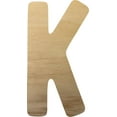 thumbnail image 1 of Bold Wooden Kids Letters, Unfinished Craft 12'' tall Wood Letter K, DIY Kids Project, 1 of 3