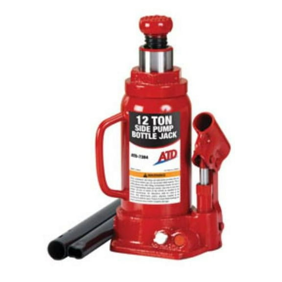 ATD 7384 12 Ton Hydraulic Side Pump Bottle Jack